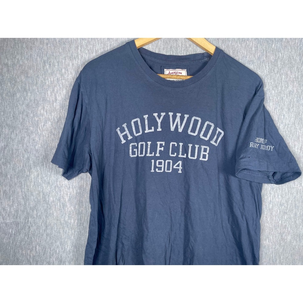 American Needle Holywood Golf Club 1904 Rory McIlroy Blue T-Shirt Mens Medium
